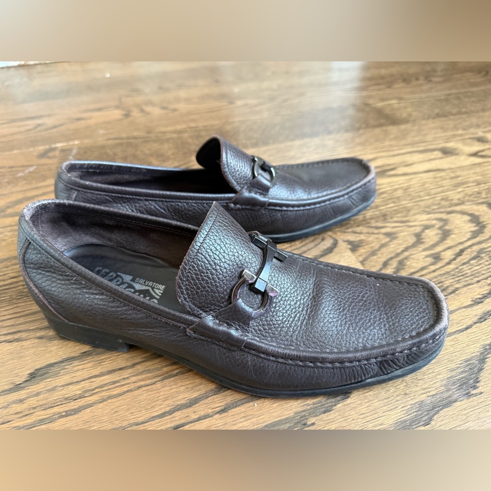 Ferragamo Brown Loafers Size 9 - Picture 4 of 9